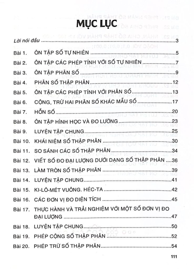 HƯỚNG DẪN GIẢI VỞ BÀI TẬP TOÁN LỚP 5 - TẬP 1 (Bám sát SGK Kết nối tri thức với cuộc sống)